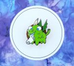 Sock Puppydragon 1.25" Hard Enamel Pin