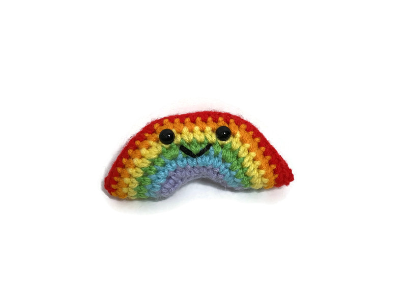 Crochet Amigurumi Happy Rainbow Plush picture