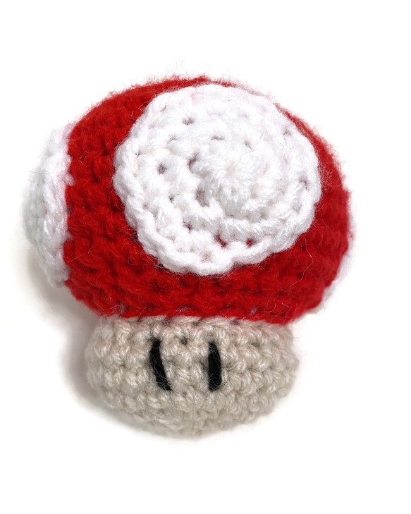 Crochet Amigurumi Red Mushroom Plush picture