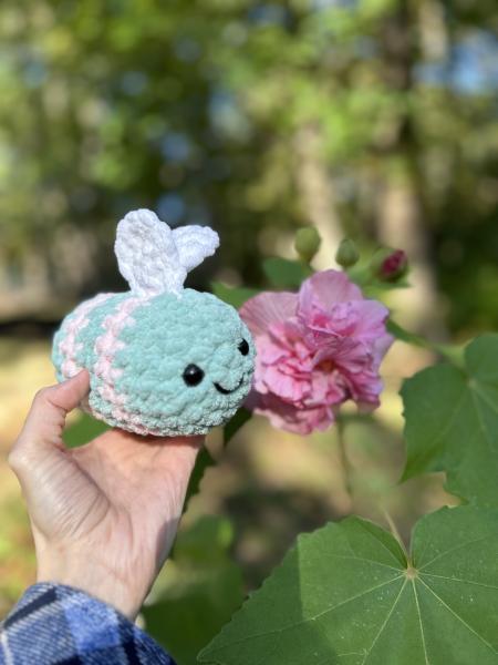 Crochet Amigurumi Cotton Candy Bee picture