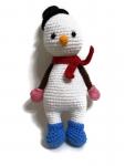 Crochet Amigurumi Christmas Snowman Plush