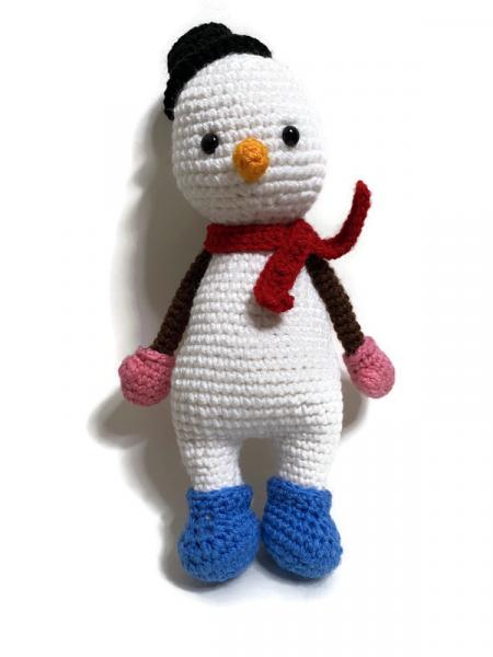 Crochet Christmas Snowman Plush