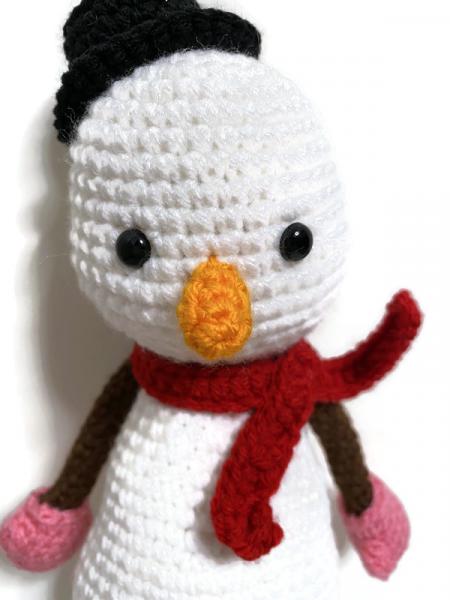 Crochet Amigurumi Christmas Snowman Plush picture
