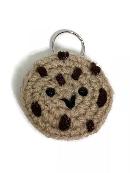 Crochet Chocolate Chip Cookie Keychain picture