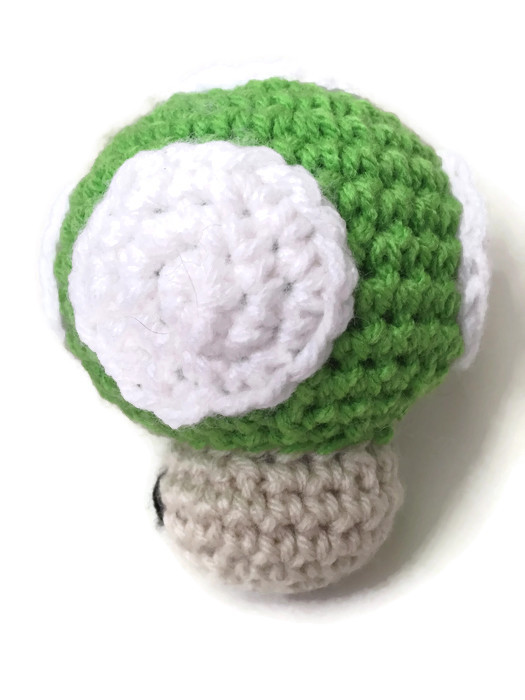 Crochet Amigurumi Green Mushroom Plush picture