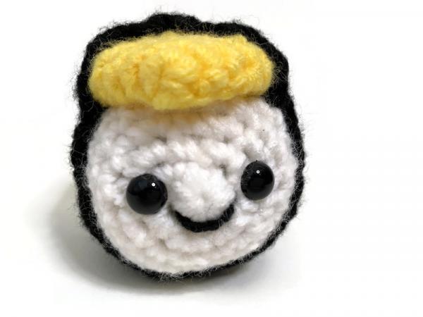 Crochet Sushi Tamago Roll Plush picture