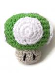 Crochet Amigurumi Green Mushroom Plush