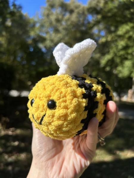 Crochet Amigurumi Yellow and Black Bee picture