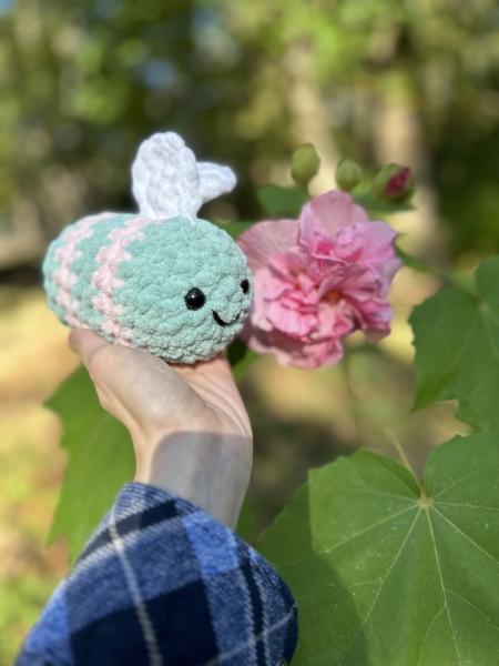 Crochet Amigurumi Cotton Candy Bee picture