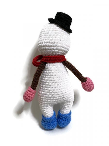 Crochet Amigurumi Christmas Snowman Plush picture