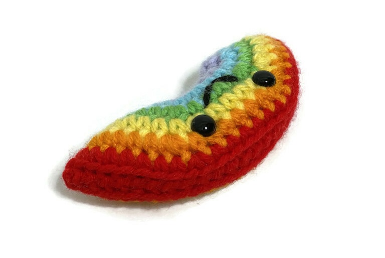 Crochet Amigurumi Happy Rainbow Plush picture