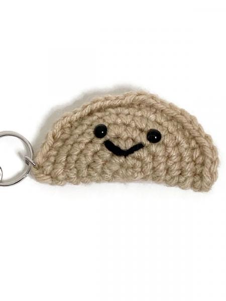 Crochet Dumpling Keychain