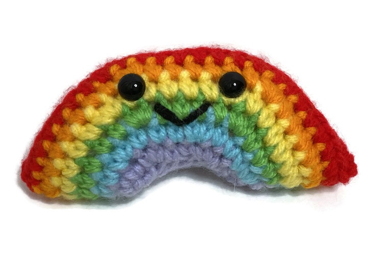 Crochet Amigurumi Happy Rainbow Plush picture