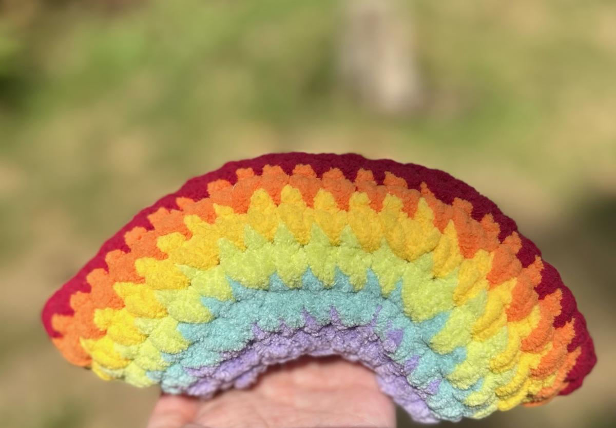 Crochet Amigurumi Large Rainbow Plush picture