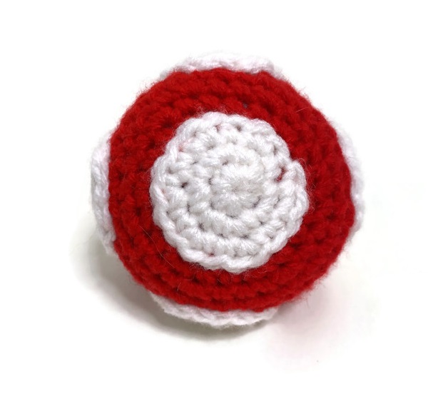 Crochet Amigurumi Red Mushroom Plush picture