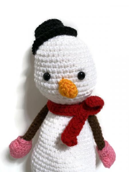 Crochet Amigurumi Christmas Snowman Plush picture