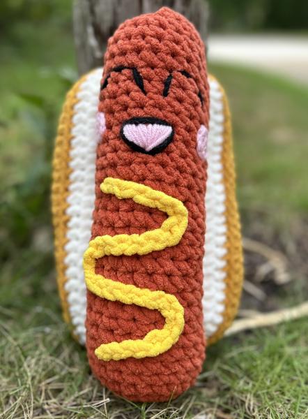 Crochet Amigurumi Large Hot Dog Plush