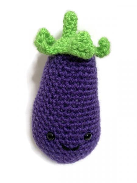 Crochet Amigurumi Eggplant Plush picture