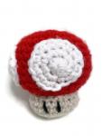 Crochet Amigurumi Red Mushroom Plush