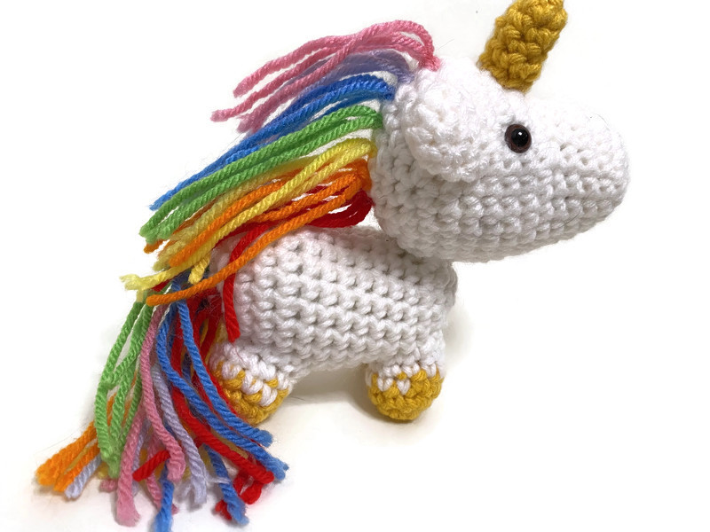Crochet Amigurumi Unicorn Plush picture