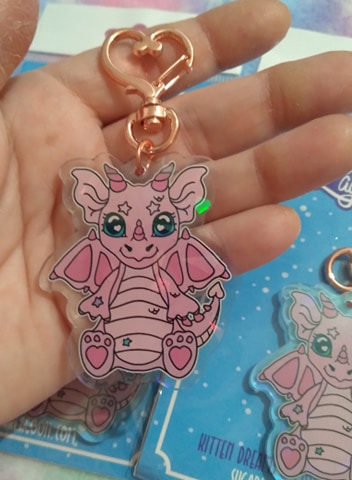 Dual Sided Candy Dragon Keychain Sugar picture