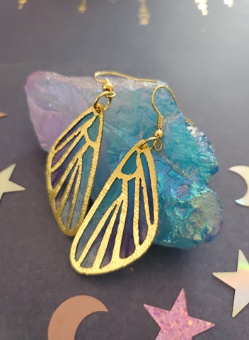 Whimsical Fairy Wing Earrings picture