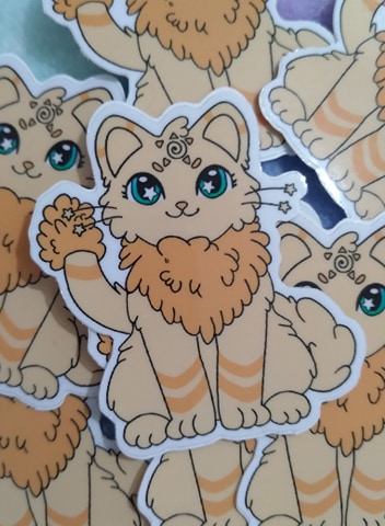 Sunacat Sun Kitty Leo Vinyl Sticker picture