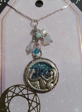 Glitter Mermaid Coin Necklace