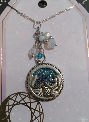 Glitter Mermaid Coin Necklace picture