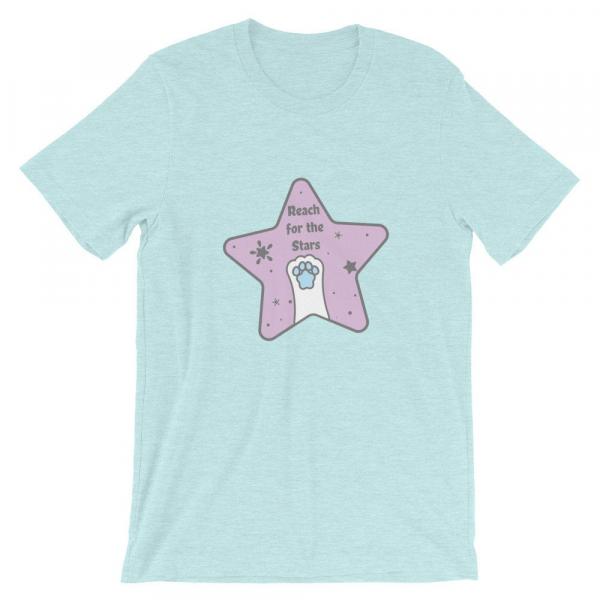 Reach for the Stars t-shirt, kawaii shirt, cute shirt, toebeans, cat toebeans t-shirt, inspirational, shirt picture