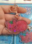 Strawpurry Kitten Holographic Keychain