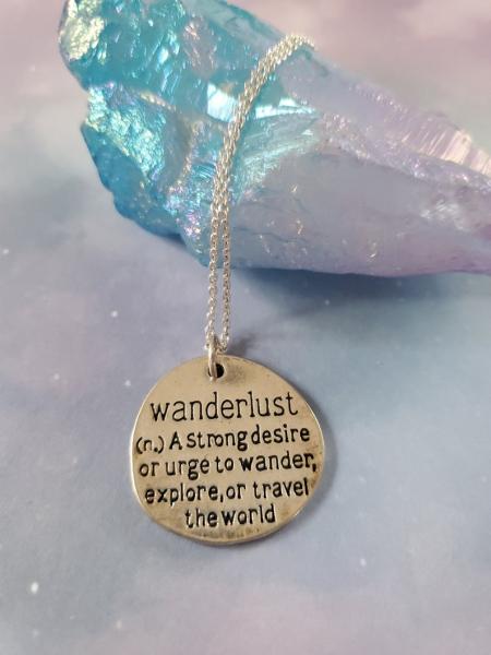 Wanderlust travel Coin Necklace picture