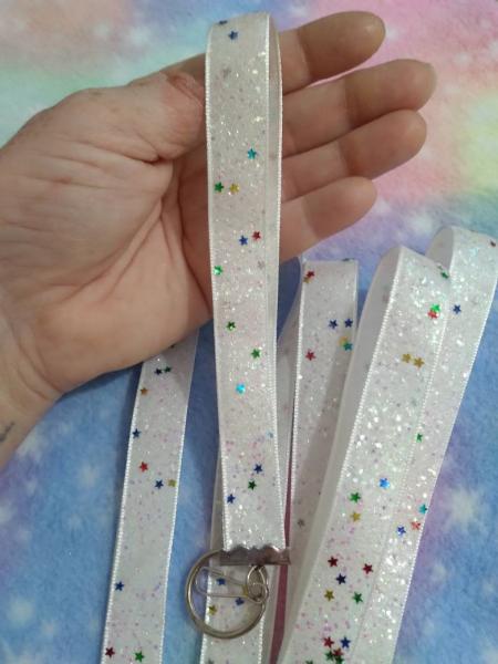 Glitter Stars Wristlet Lanyard picture