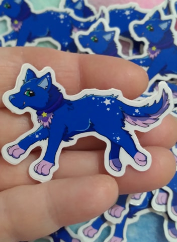 Orion the Planetary Pup Vinyl Sticker picture