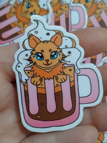 Purrkin Spice Mug Vinyl Sticker picture