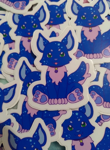 Sitting Orion Pup Vinyl Sticker picture