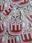 Meowshmallow Cocoa Mug Vinyl Sticker