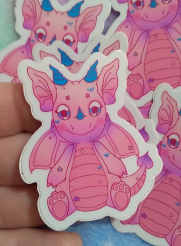 Sugar the Dragon Vinyl Sticker picture