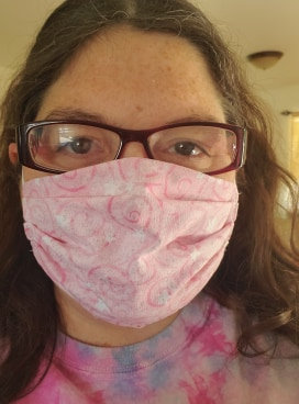 Pink Sparkles Face Mask picture