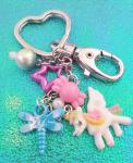 Rainbow Unicorn keychain