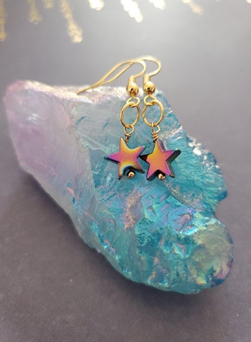 Rainbow Star Earrings