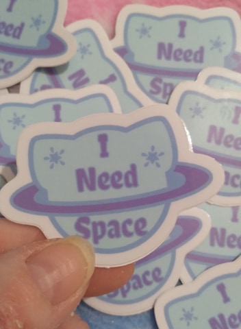 I Need Space Vinyl Sticker picture