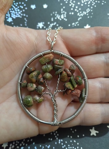 Jasper Tree Pendant