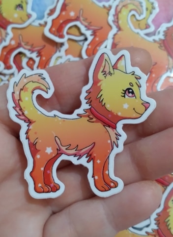 Comet the Pup Vinyl Sticker picture