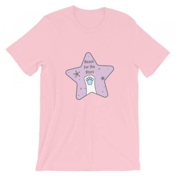 Reach for the Stars t-shirt, kawaii shirt, cute shirt, toebeans, cat toebeans t-shirt, inspirational, shirt picture