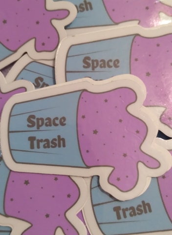 Space Trash Vinyl Sticker picture