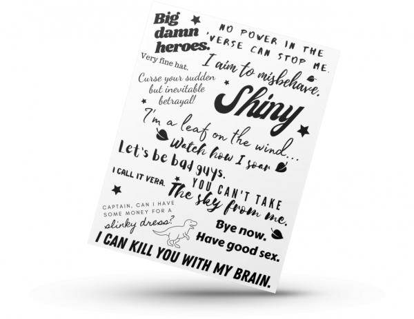 Firefly / Serenity Quote Greeting Card picture