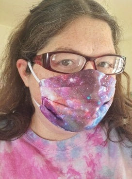 Pleated Galaxy Face Mask picture