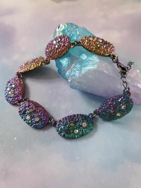 Galaxy Sparkle Rainbow Rock Bracelet