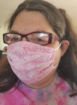Pink Sparkles Face Mask